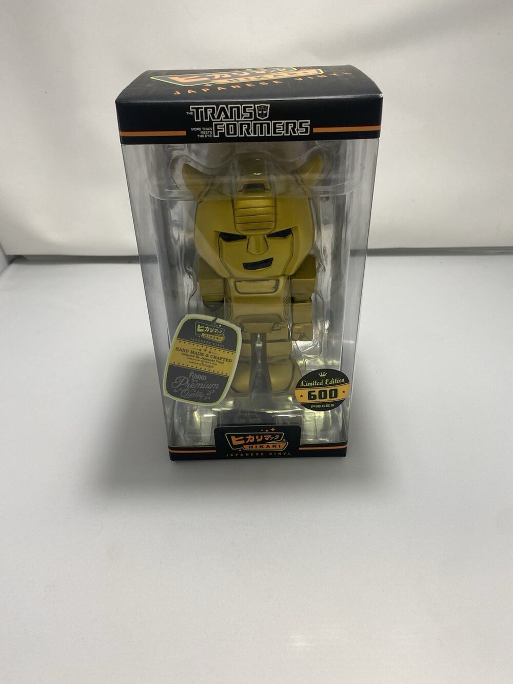 Hikari Japanese Vinyl Transformers Gold Bumblebee Limited Edition Of 600